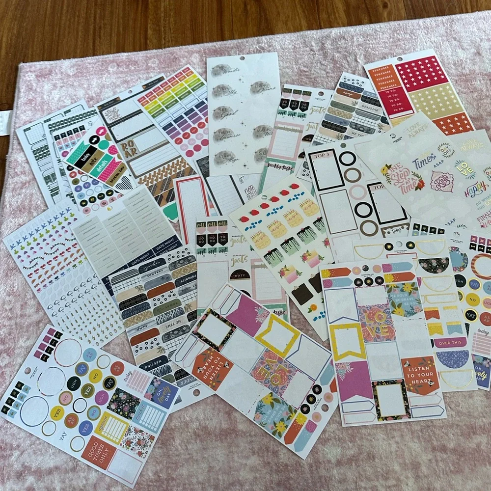 Huge Lot of Happy Planner and Planner Stickers Over 230 Sheets